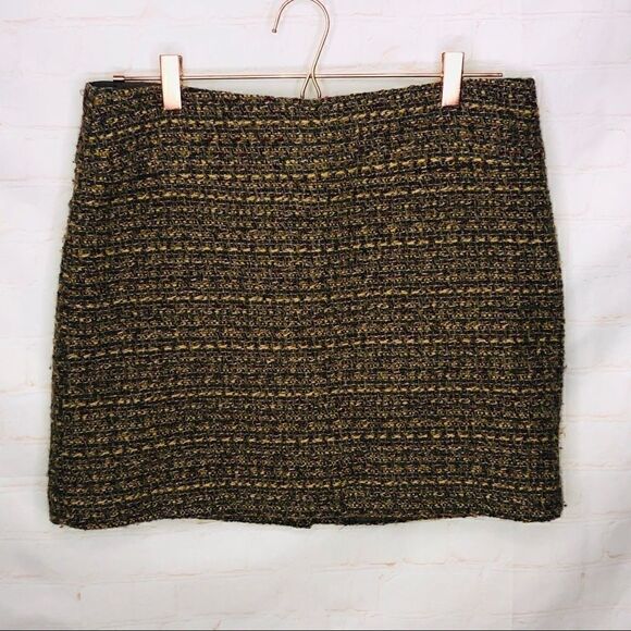 Willi Smith  brown wool skirt size 8 - Picture 1 of 5